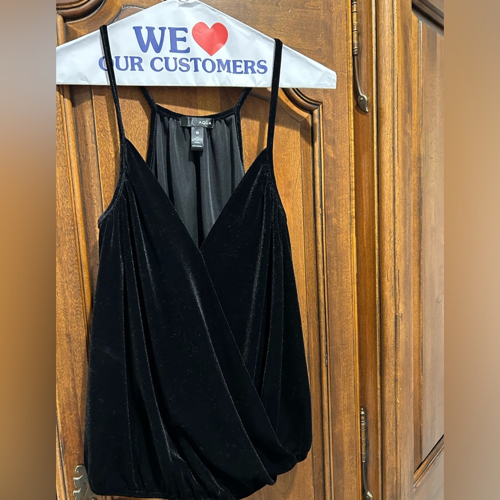 Beautiful women's AQUA velvet camisole